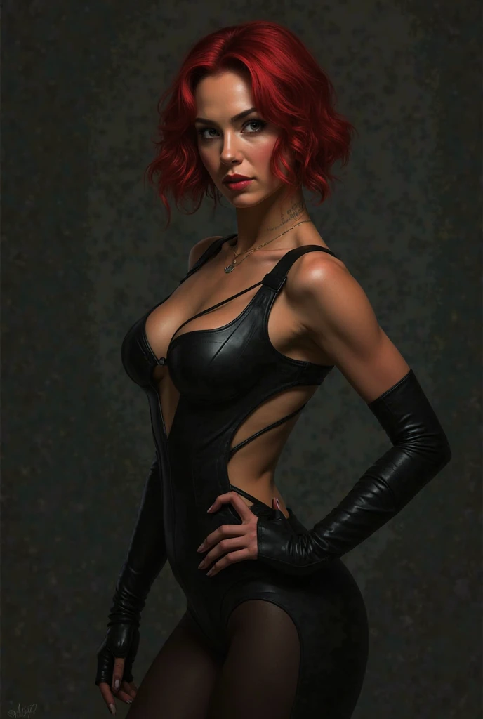 NBWY, sexy body builder woman, (wearing a red dress), red lips, Unreal Engine, CGI,3D graphics, stylized proportions, sensual, (black and white photo with red accents:1.6), muscular <lora:NBWY_sd15_scaled:0.75> <lora:PAseer-SD15-LCM Quick:1>
