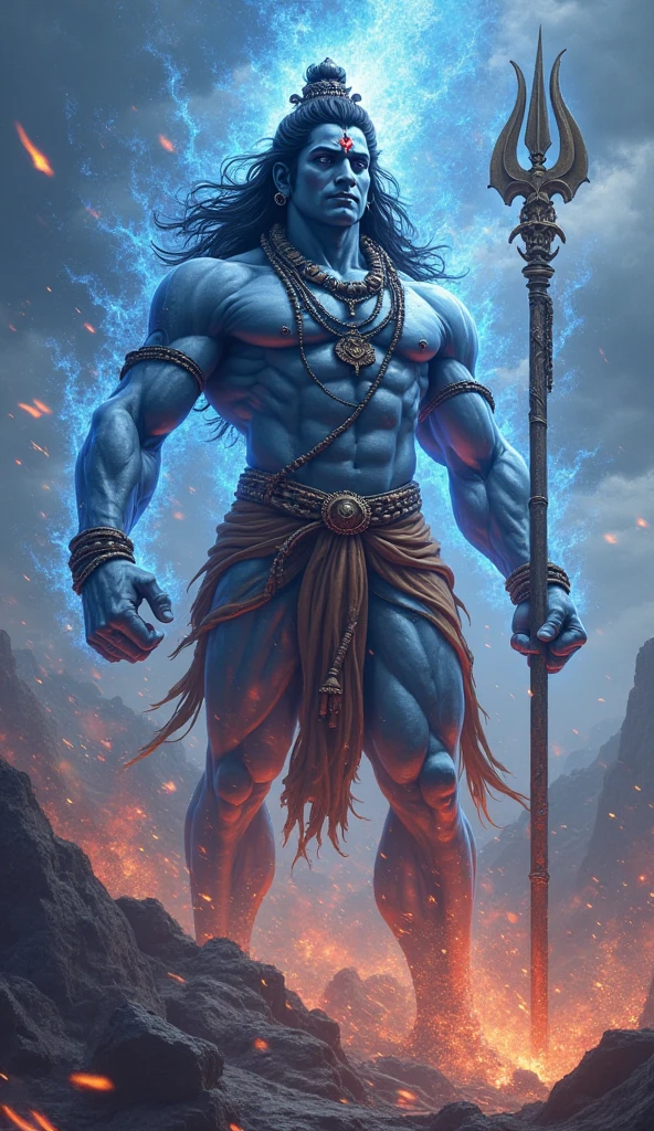 Lord Hanuman blue eyes image. Not light blue eyes 