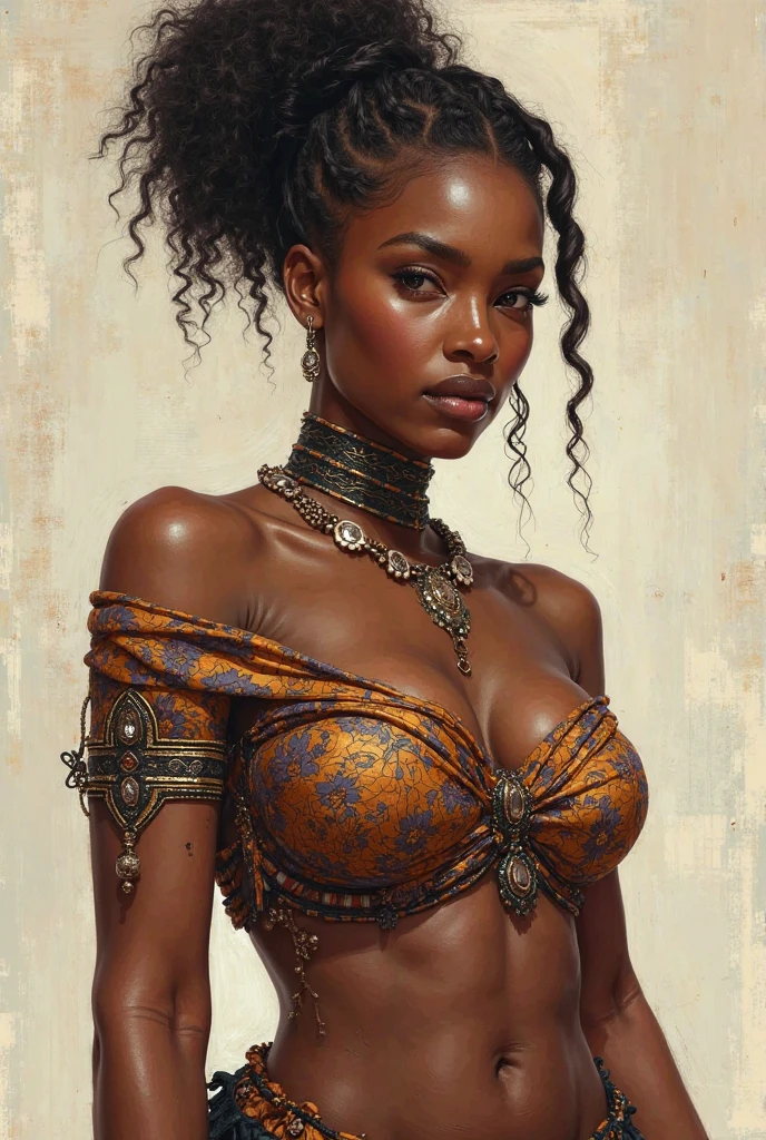 GirlfriendMix2:1,full body photo of a Gorgeous ebony woman,very pretty face,sexy,big breasts,big ass,ass,(masterpiece),((ultra realistic photo)),best quality,highly detailed, HDR, 8k, (wallpaper),cinematic lighting,intricate,((More Detail, enhance_all, fix_everything)), Enhance