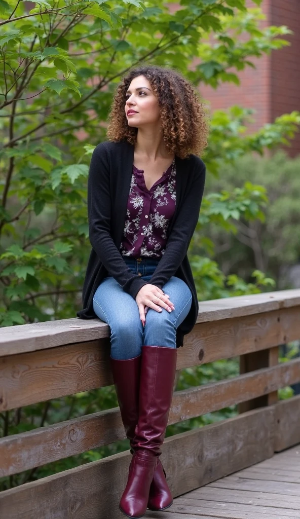 1girl,belt, black hair, brown eyes, curly hair, forehead, lips, long hair, looking at viewer, messy hair, solo, curly hair, dark-skinned female, dark skin, grey eyes, park, long skirt, collared shirt, dappled sunlight, sitting,
masterpiece, best quality, intricate