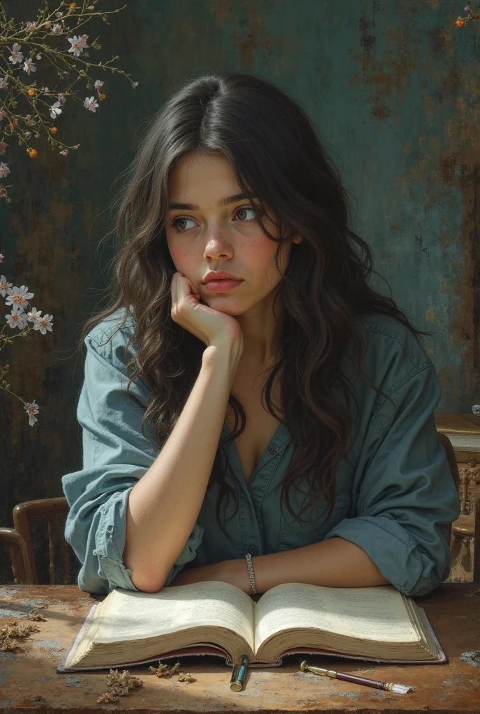 arafed photo of a woman with a braid in her hair, in her early 20s, maria fortuny, marianne collins, nadezhda tikhomirova, photo of young woman, leonora karrington, maria panfilova, anna kovalevskaya, anastasia ovchinnikova, lola dupre, e. h. beatrice blue