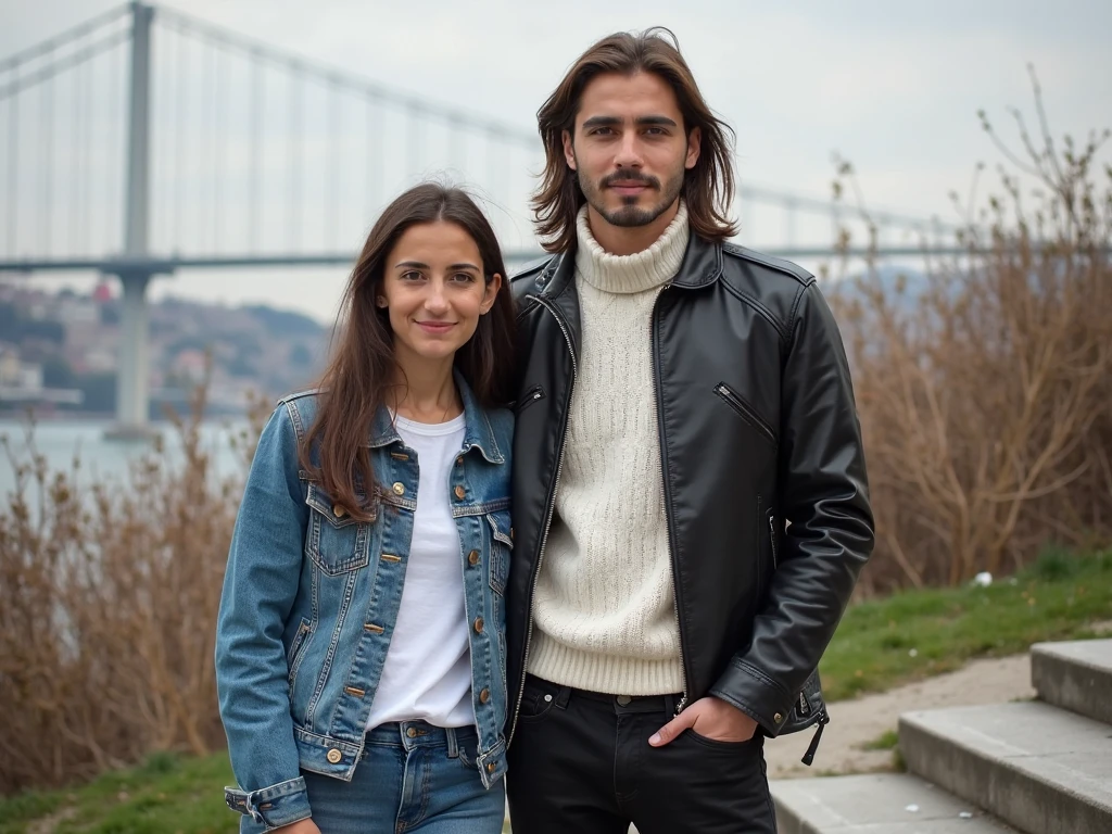 there are two people standing arm-in-arm, a beautiful darkhaired girl is wearing a long black high-shine laquered downcoat, an orgasmic girl in a high-shine coat is passionately loving her boyfriend, arm around her neck, hugging her knees, they are in love, hugging, beautiful surroundings, private moment, face obscured, candid shot, photoshoot, uhd candid photo of dirty, photo shoot, couple, beautiful scene, hugging his knees, dsrl photo, instagram picture, reylo kissing, picturethey are standing next to each other in front of a fountain, momma and papa, profile pic, ayanamikodon and irakli nadar, profile photo, vacation photo, watch photo, encho enchev, real life picture, taken in the late 2000s, colored photo, george doutsiopoulos