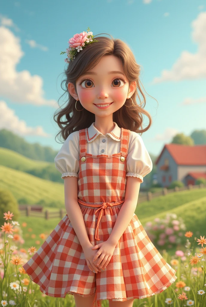 (pixarstyle:1.25) a waist-length portrait of a little girl with a basket of flowers, overgrown with poppy flower, natural skin texture, 4k textures, hdr, intricate, highly detailed, sharp focus, cinematic look, hyperdetailed --auto --s2