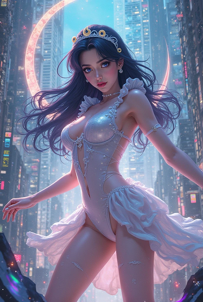 score_9, score_8_superior, score_7_superior, A masterpiece in 32K resolution,Highest quality,it is really amazing,Very detailed,Ultra-high resolution,Ultra-realistic,Realistic,Increased depth of field,Cinematic lighting,
Sexy Japanese Adult Women,
black straight medium hair,Ultra-detailed and beautiful face,Gentle expression,Translucent white skin,Realistic skin texture,
Elegant swimwear,
Bold design,Artistic design,Beautiful and detailed pattern,Detailed fabric texture,
Gorgeous necklace,Earrings,
Coastline at night,Giant Moon,Dark clouds floating in the dark night sky,
Cinematic Angle,Beautiful back view,