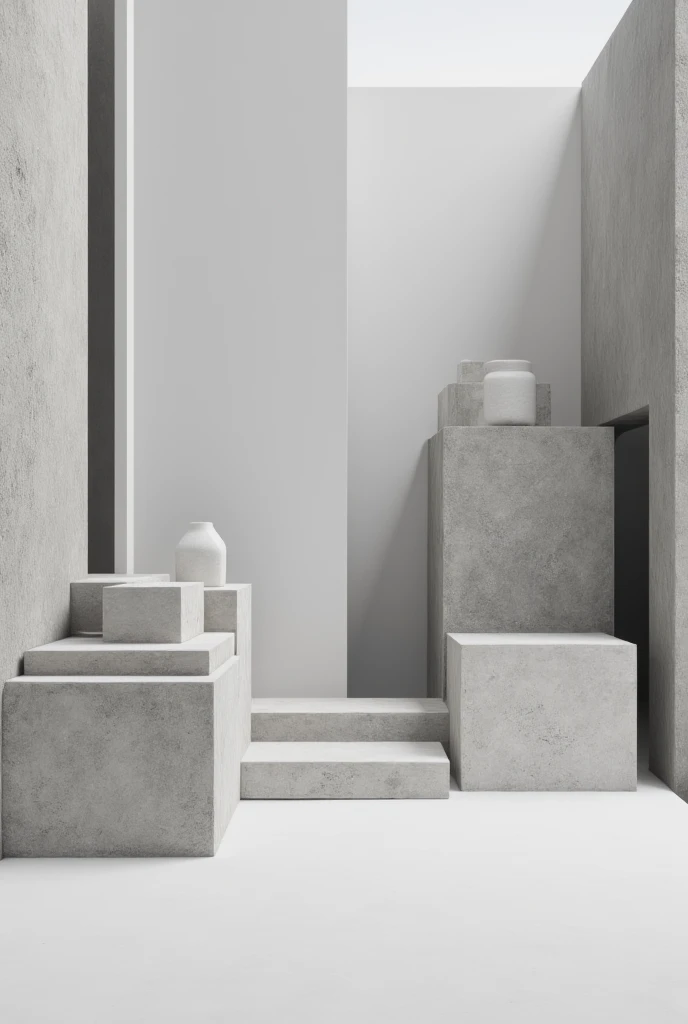 3D rendering of a podium for
product demonstration, interior
of a modern house in the
background, calm beige colors,
dayligh