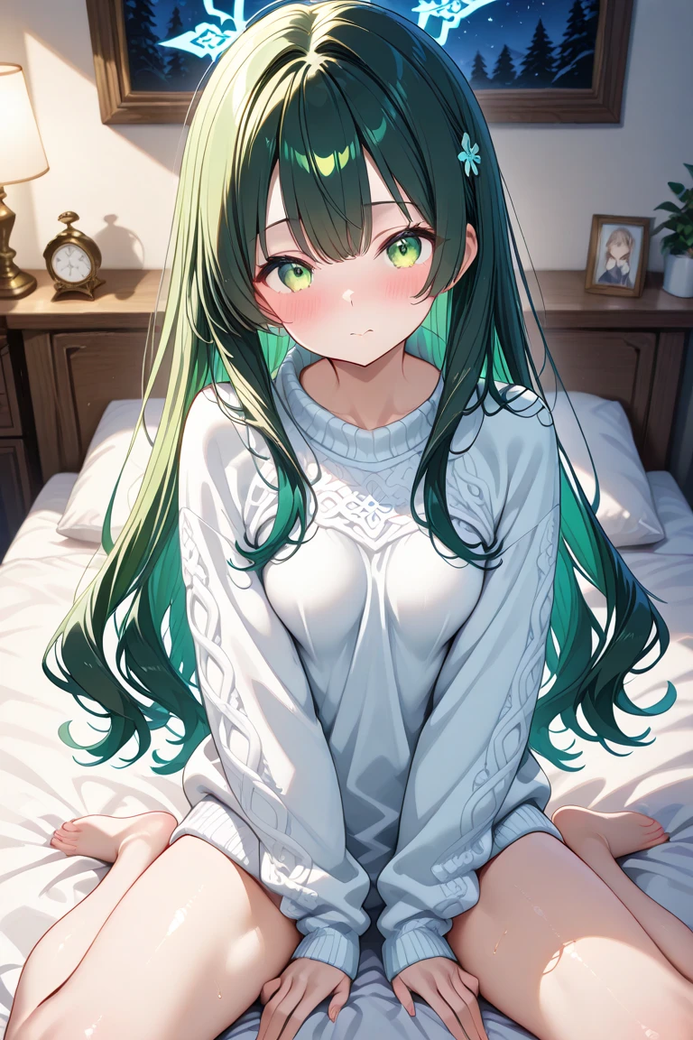 index, index, (green eyes:1.5), silver hair, long hair, (flat chest:1.2),Cat ear,cat tail,happy smile, smile, open your mouth,T-shirt with a bare cat print, oversized tシャツ, oversized t-shirt,black string underwear, barefoot,barefoot,arm behind head, Sitting on the bed,morning,Morning Day,the sun is rising,
break looking at viewer, Upper body, whole body,
break indoors, Bedroom,
break (masterpiece:1.2), highest quality, High resolution, unity 8k wallpaper, (figure:0.8), (beautiful deしっぽed eyes:1.6), extremely deしっぽed face, perfect lighting, extremely deしっぽed CG, (perfect hands, perfect anatomy),