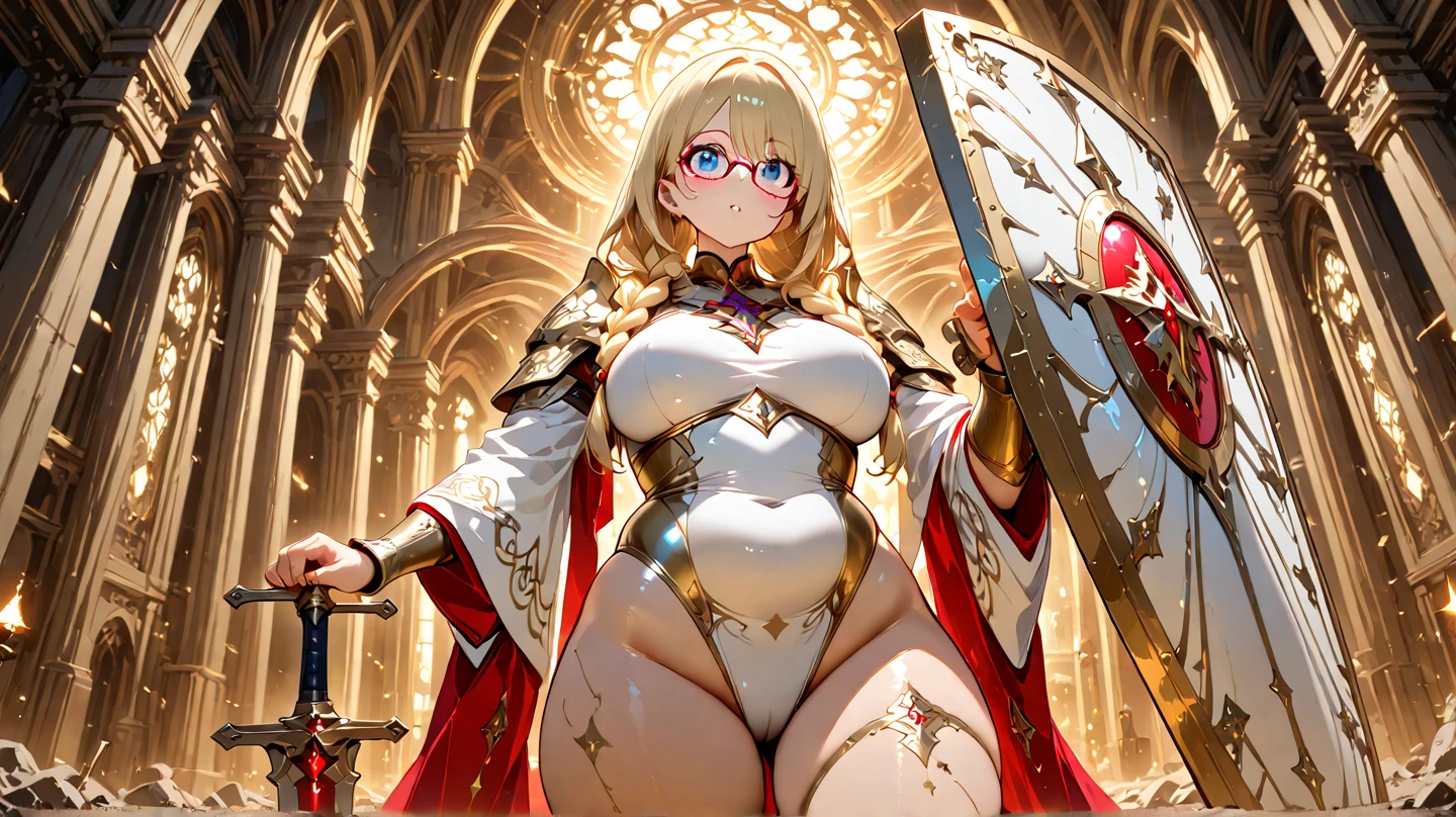 17yo girls, elf, golden hair, long hair, hime cut, J cup breast, thicc thigh, golden pasties pussy and tits, golden bracelets, golden strings, golden necklace, golden princess tiara, golden chocker, fishnet on legs, golden heels, prideful face, golden cape, castle hall scene, clear view