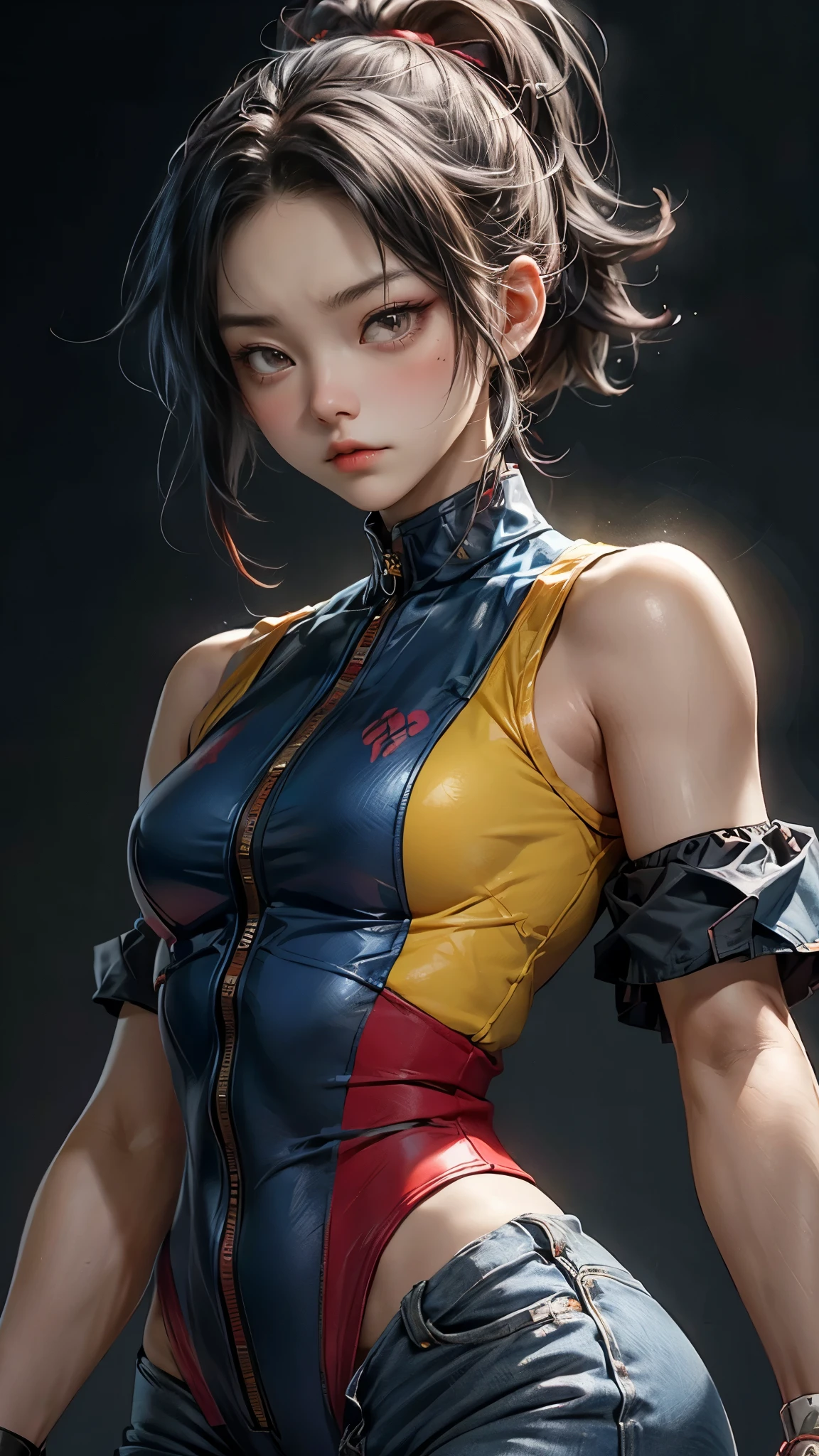 [Detailed illustrations, art based on extremely ideal anatomy, very detailed and detailed drawings, slow and delicate lines, realistic texture expression],((Color tressed main lines)),(Artwork with outstanding craftsmanship),(Shinjuku background at night),[(HENTAI ANIME) NINJAGirl Japanese Beauty 15 years old Petite and muscular ((Slim body)) Short bob cut],((Hornet) Orange Ninja Battle Armor) Scarf (Stole) (Fitting Rubber Inner) Honeycomb (Edge) ((((Hair ornament)))) (Dull metallic luster),Gravure (((KUNOICHI))),((Fine and beautiful skin expression (transparency)))),((Clear gaze)),((Perfect eye details (Beautifully drawn eyes))),( Beautiful perfect face (realistic face details)),((Beautiful hair details)),(Perfectly proportioned proportions)),(Design built to a high level,((Advanced structural understanding of materials)),Ideal color coordination),((Artistic decoration)) ((Dense details)),((Detail,High definition)),[(Ultra-precision detail),(((Multilayer texture)), HighQuality,High Resolution],((Accurate simulation of light-material interaction, understanding of air flow, mechanically correct representation)),(((Visual art with a sense of narrative)).