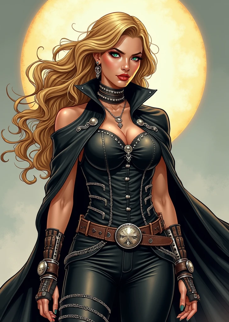 (best quality,4k,8k,highres,masterpiece:1.2),ultra-detailed,(realistic,photorealistic,photo-realistic:1.37),witch, detailed face, detailed eyes, detailed lips, moon, Halloween, sexy, riding a motorcycle, dark atmosphere, night, autumn, black outfit, flying hair, intense gaze, glowing eyes