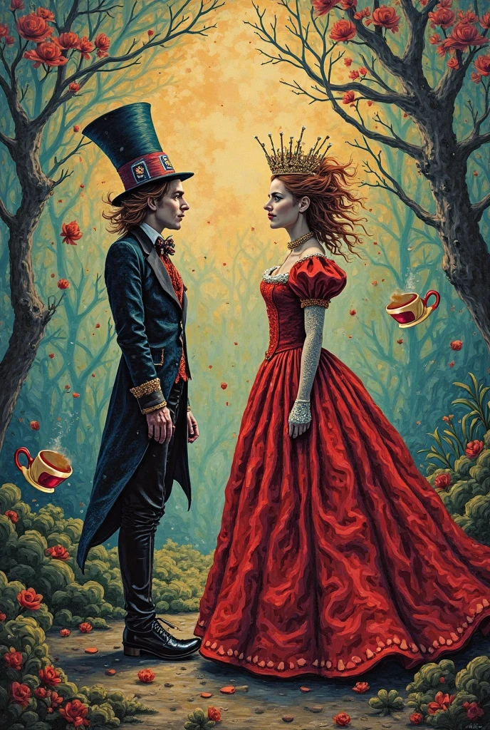 A large monster with a pumpkin head, on top of a throne, this monster is surrounded by fog on top of a castle, he has servants serving him, and these servants are little pumpkin monsters, this monster has an orange staff,
and has a beautiful redheaded woman on his lap