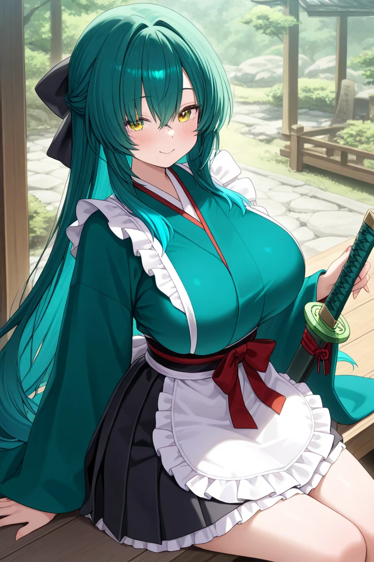 Highest quality, masterpiece, High resolution, alone, {White kimono:1.35}, {Red too:1.35}, {Wide sleeves:1.20}, {what color_healthy_East:1.15}, green_hair, length_hair, hair_ornament, frog_hair_ornament, snake_hair_ornament, hair_tube, 前hair, smile, green_eye, upper_body, green_eye, (((busty))),1girl, sensual body, Her cheeks flushed, vaginal secretions , garter belt ,white tights , cream, (((cum in facial))) , (((cum in bust))), (((bukkake))), x-ray, x, gangbang, 3boys, fellatio, oral sex, (((vaginal sex))), hand job