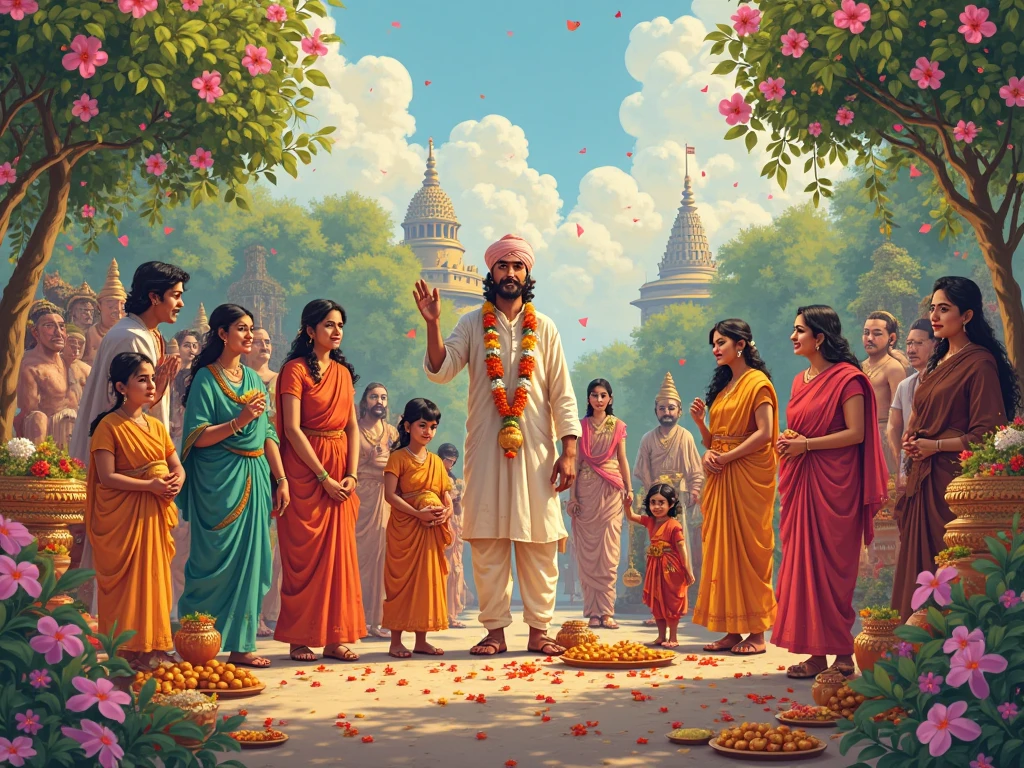 Gudi padwa, Rakshabandhan, janmastami, navratri, Diwali,15august,makar sankranti all combine drawing