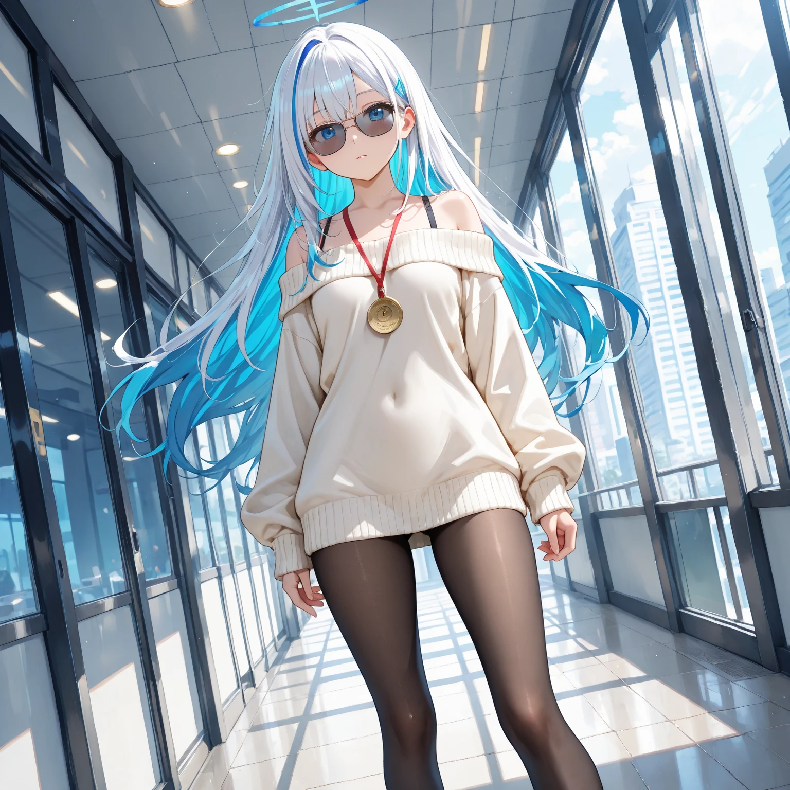 Beauty One person Silver Hair long hair athlete