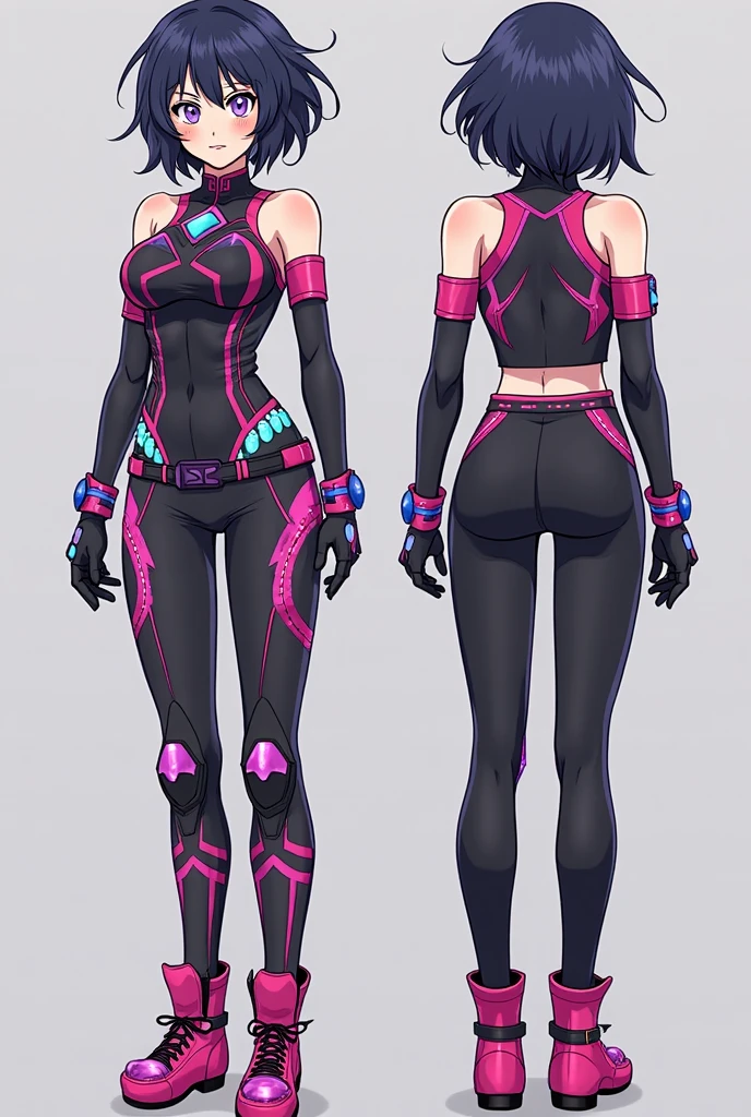 un dibujo del cuerpo de una mujer y un dibujo lineal del cuerpo de una mujer, reference hoja modelo, high quality hoja modelo, Detalles de cuerpo completo, character hoja modelo turnaround, character design sheet, hoja de referencia de personajes 3 d, hoja de referencia de moda, concepto detallado de cuerpo completo, hoja modelo, cuerpo completo del personaje, character hoja modelo, todo el cuerpo muy detallado, cambio de personaje
