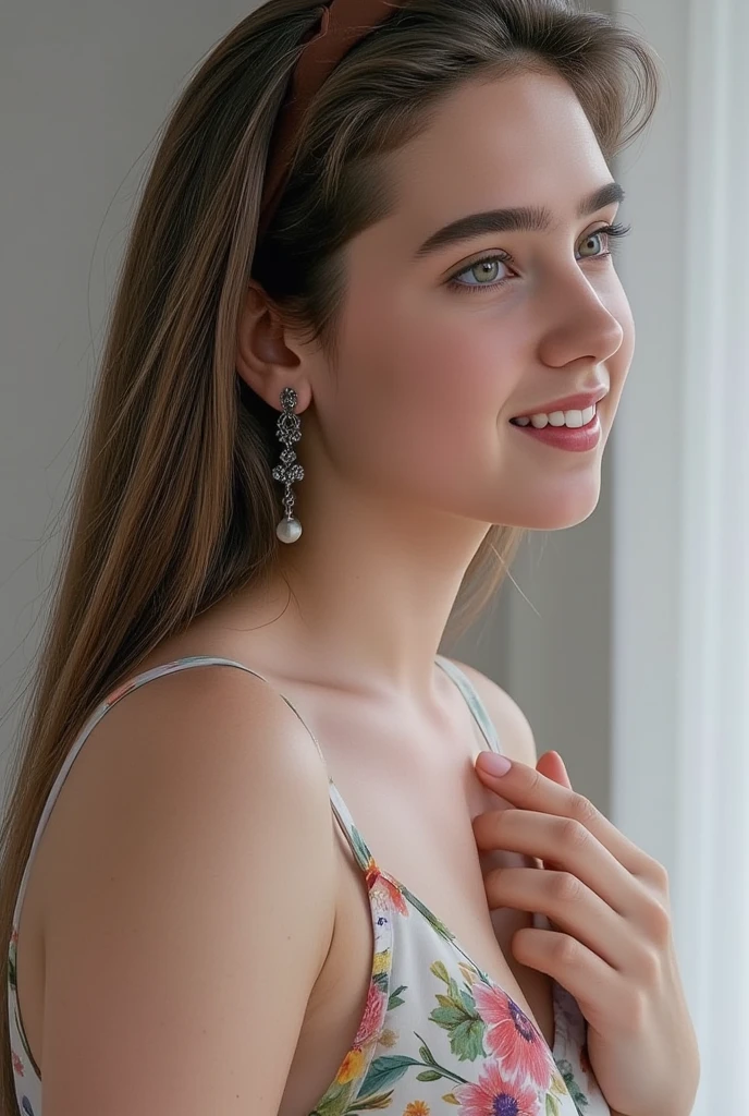 German、Beautuful Women、The upper part of the body、top-quality、8k、ultra-detailliert in her 20s