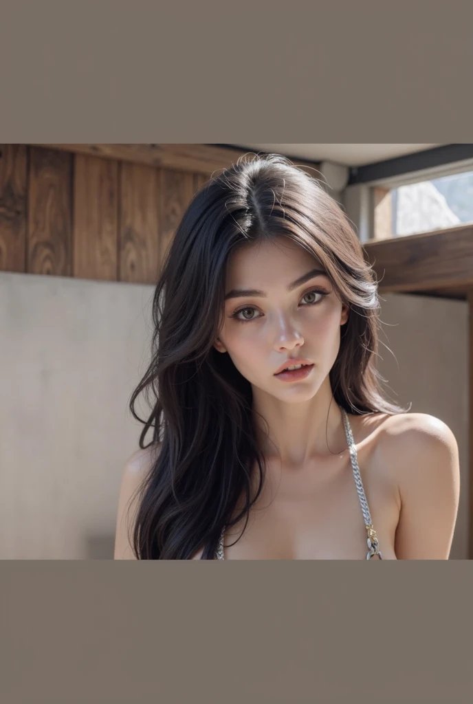 best quality, masterpiece, photo realistic, intricate details, raw photo, photon rendering, octane render, absurdres, ultra detailed, detailed face, detailed skin, trending on artstation, 8k masterpiece, cinematic lighting, ( (1girl)),((solo)),((looking_at_viewer)),trending on cg society,plasticien,((black long hair)),((beautiful woman)),(Smile),sexy lingerie, lingerie, underwear, bra,((Egyptian pyramid)),((sexy)),wind blowing hair, ((flowing hair)),happy,fashion magazine,