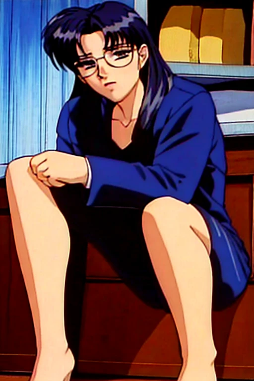 One girl, evening, School, Old wooden house,In front of the window,Sitting upright and motionless,Sitting on the couch,holding a coffee cup,Glasses,Blue jacket,Collared shirt,Long sleeve,Black pencil skirt,pantyhose,purple hair, hair_good,perfect eye, perfect face,View your viewers, blush,(Innocent_big_eye:1.0),(Expressionless:1.3),Age 25,Mature Woman, Long legs, Large Breasts,bright_front_face_Lighting,Film Grain,Fujifilm XT,Physically Based Rendering,(masterpiece,highest quality,Official Art,Very detailed CG ユニティ 8k 壁紙:1.4),(Genuineistic photo),Digital SLR,Ultra-fine illustrations,Very detailed,Very detailed背景,Very detailed background,gorgeous nature refined rendering,Deepening the contours,best bloom,Structure of the film,Cinematic Flowers,Shadows in the movie,Depth of written boundary,Genuineistic,Very complicated,perfection, clean, Professional artwork, Famous works of art,Genuine,perfectionな解剖学,perfectionな比率,Narrow waist,slim calves,Pale skin,Skin Texture,Skin pores,Very detailed肌,detailed beautiful face and eye,Fine eyebrows,Detailed fingers,Detailed toes,Soft lighting, Dramatic lighting,Backlight, 