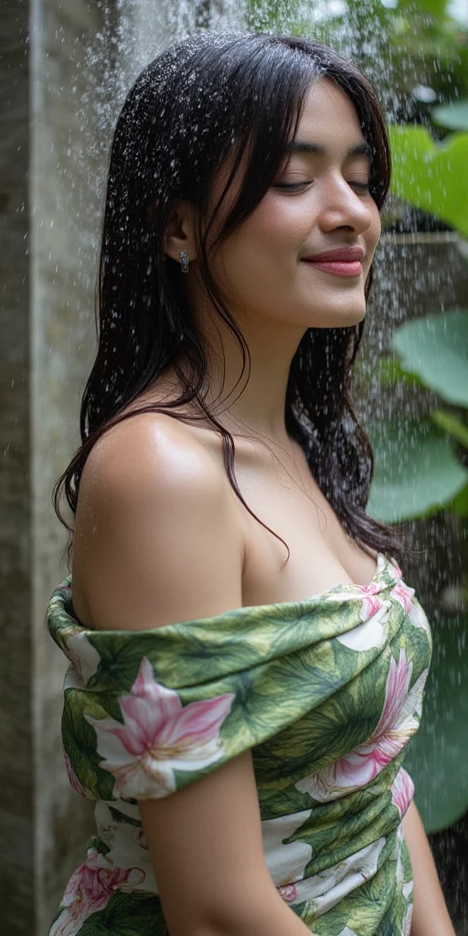 ultrarealistic hires full body nude photo of a 30-year-old sai pallavi woman,nipple show,pussy show, in bathroom,wet and soap bubbles in body,slim body