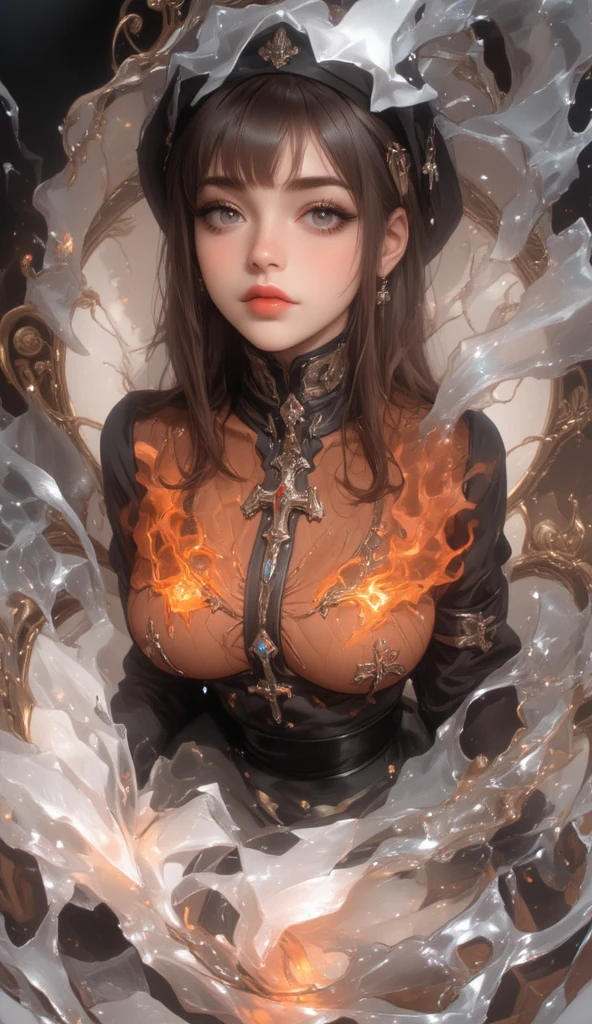 (highest quality,High resolution:1.2),(dark,Threatening:1.1),(Bad luckな:1.1),(devil,Satan,Lucifer:1.1),(devil的な:1.1),(Bad luck,Bad luckな:1.1),(Powerful figure:1.1、Big Breasts、Glasses),(Red glowing eyes,Sharp teeth:1.1),(Black wings,thick,shabby:1.1),(hellish landscape:1.1),(fire,sulfur:1.1),(Threatening雰囲気:1.1),(dark shadows,Threatening presence:1.1),(Bad luck clouds,Stormy Skies:1.1),(dark,Spooky atmosphere:1.1),(Bad luck aura,Evil energy:1.1),(dark aura,cigarette:1.1),(intense heat,Burning Flames:1.1),(Surreal,Nightmare Visions:1.1),(Predicting the end:1.1),(Twisted corners,Fiery crown:1.1),(Bad luck whispers,devilのような笑い:1.1),(Cry of pain,echoing screams:1.1),(Bad luck symbols,Ancient runes:1.1),(Mysterious Relic,dark artifacts:1.1),(Infernal Ritual,Ritual sacrifice:1.1),(devil的な minions,creatures of darkness:1.1),(Desolate,Barren Wilderness:1.1),(University of the Soul,soul of suffering:1.1),(Eternal Damnation,A hopeless existence:1.1),(final fall,The world was in chaos.:1.1),(malicious presence,darkness personified:1.1),(Entrance to the underworld,Nightmare Realm:1.1), got it, Beautiful and delicate face, got itですか, Beautiful and delicate eyes, perfectly balanced face, High resolutionスキン, Fine skin, Optimal ratio of four fingers to one thumb, Place your arms under your chest, Red tattoo on lower abdomen、oh!, Wide Hips, Smooth abdomen, thin, Pale skin, __fashion__, __hair__:1.25)、Digital single-lens reflex camera、 Absurd、(Tabletop: 1.3), (Maximum resolution: 1.2), (Ultra HDTV: 1.2), Cinematic Light, Beautiful Eyes and skin, deしっぽed facial features, , (Sharp focus: 1.2), (Focus on the face:1.2),Perfect Style, Beautiful Face, Acura, Anatomically correct, Highly deしっぽed face and skin texture, Beautiful Eyes, double eyelid, thin eyebrows, Glitter Eyeliner: 1 natural cheeks, Glowing Skin, Fair skin: 1.2, (Glossy Lips: 1.4),(Embarrassed look: 1.2),Highly deしっぽed face and skin texture, Beautiful Eyes, double eyelid, natural cheeks, Glossy Lips: 1.4,Exposed cleavage、charm的な。charm、 Beautiful devil woman from hell, Surrealistic female portraits by David Hockney and Alphonse Mucha,