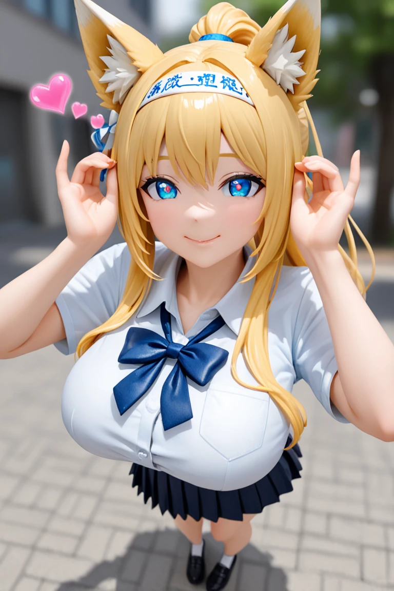 chest, Shortcuts, blue eyes, Blonde, Bunny ears, Highest quality, Blushing, 大きなchest, , Anime Style, アンドロイド18大きなchest, Heavy breathing, Take a closer look, Twin tails, First Person View, accurate, High resolution, High detail, Frowning, Tsundere, 
