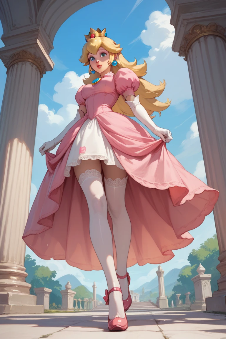 Princesa peach, peach princess dress,
