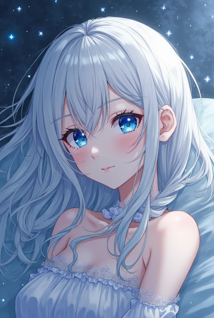 1 Girl, White fluffy bikini, (((Wet))), White Room, Cinema Lighting, Hot room, Beautiful long neck, choker,relax, Raise your knees:1.5, Sleepy milky face, White micro bikini, Beautiful long thighs, Pale skin, beautiful thin face、Daytime , Detailed Hair, (Beautiful big round eyes), (The extremely complex pupil in the eye, Shining Eyes), Long eyelashes, double eyelid, Lips parted, cute, cute, ( Flat Chest), thin, (Very delicate and beautiful skin), Very detailed costume, Perfect Anatomy, Dynamic Angle, break (masterpiece, Highest quality), (Ultra high definition 8K), (Perfect design), Absurd, High resolution, ((blush)), (Ultra-fine illustrations), ((light blue Long Hair))), , Long Hair ((blush)), masterpiece, Highest quality, (wonderful, Beautiful details, Blunt bangs),、(最High resolution、clear_image) Highest quality、(((Transparency)))、Light and shadow contrast、Simple Background、((Soaring blue petals))、((Enlighten))、Very detailed、Semi-realistic、((Compensate)),Braided Hairstyles、Expressionless、((White shirt))、((View from above))、Delicate facial features、Facial Features、Just like the whole body、