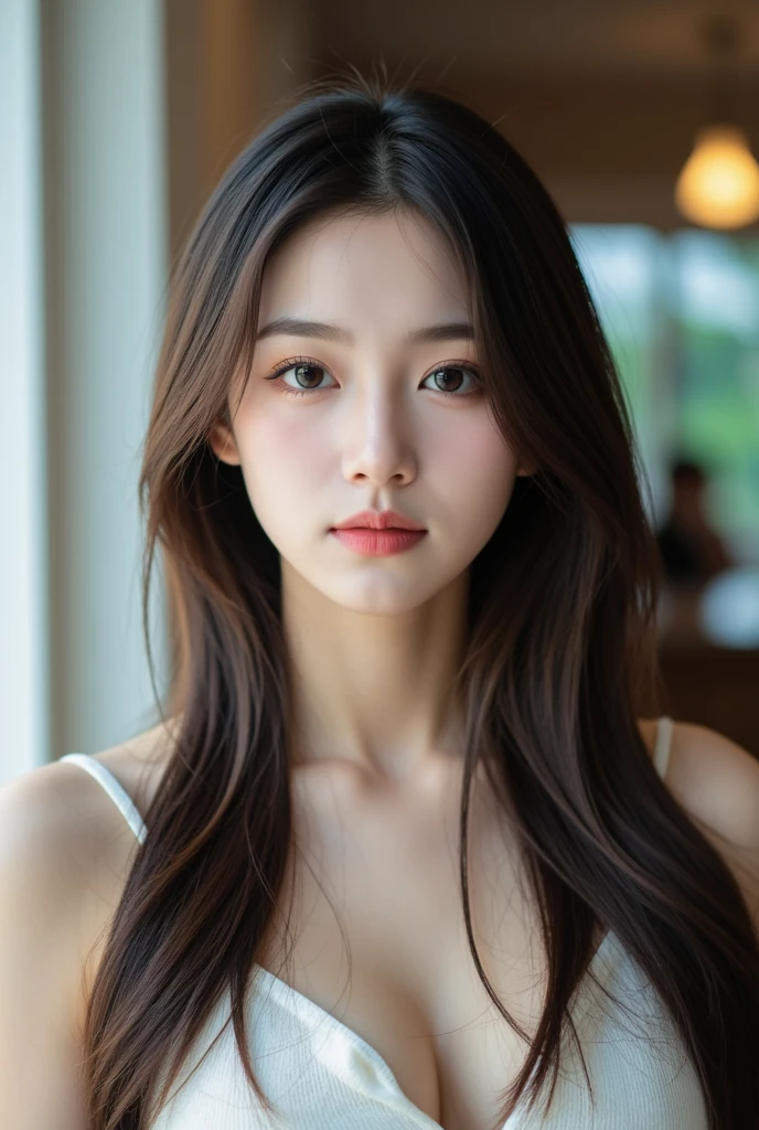 (Best Quality, RAW Photos, Photorealsitic)、 Face, Incredibly ridiculous, Beautiful Girl, Cute, Semi-long hair, depth of fields, High resolution, Ultra Detail, detail, Very detailed, Very detailed eyes and face, Sharp pupils, Realistic pupils, Sharp Focus, Cinematic lighting, Flat breasts, Small breasts, Small,( Small bust: 1.2), Small bust,
(slim, Small, Flat, Small),
slender, Delicate and sexy collarbone, Wet Long White Silk Camisole, White camisole, White silk panties,