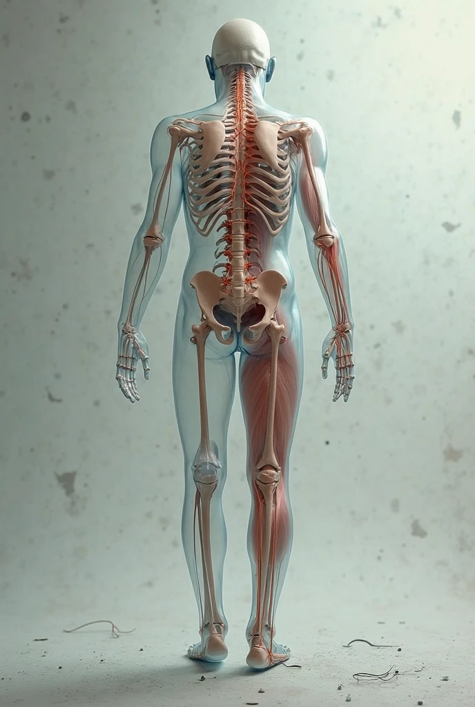 Generates an image of a female skeleton from behind, showing major bones such as spine, pelvis and ribs. The skeleton should be white or light grey on a light fuchsia or pastel blue background.. Highlight the spine and pelvis with a soft color like light blue.. Añade el texto ‘Female Bior: Strengthen your bone health' near skeleton in elegant font, that she looks human and animated, the same thing from feminabior that I just asked you about the skeleton, Believe it as a card, Under the name of the pharmaceutical company Pfizer, name of the medicine feminabior, active ingredient ibandronic acid, "Female Bior: Advanced bone protection for women undergoing cancer treatment and menopause."Features Composition: Ibandronic acid. mechanism of action: Inhibits bone resorption by blocking osteoclast activity. Advantages Reduction of Fracture Risk: Effective in preventing bone fractures. Easy Administration: Available as monthly oral tablets or quarterly intravenous infusion. Disadvantages Potential Side Effects: May include gastrointestinal symptoms or infusion site reactions. Cost: Treatment can be expensive depending on the presentation and duration of treatment.. Benefits Bone Protection: Improves bone health and reduces the risk of fractures. Convenience: Oral or intravenous treatment option. Oral Administration Forms: Ibandronic acid tablets. Intravenous: Quarterly infusion. Oral Absorption Form: It is absorbed in the gastrointestinal tract; should be taken on an empty stomach to maximize absorption. Intravenous: It is administered directly into the bloodstream, providing immediate absorption. Types of Presentations 150 mg tablets (monthly administration). 3 mg intravenous solution (quarterly administration).