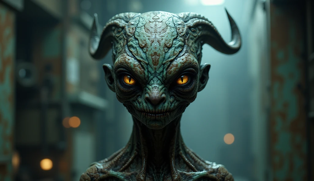 full body length shot ,nerd graphite  Alien Entity,native africa slave ,azctec psychiatric clinic,Cinematic,soft colors, Technicolor,natural skin textures, hyper realism, hyper detailed,Extremely detailed,High contrast,Masterpiece,Realistic,Ultra Detailed, intricate details,realistic humid leather,extremely intricate details,Epic Realistic, cinematic style, irina yermolova,high contrast,hdr,extremely detailed, [deep night landscape],masterpiece, intricate details, eyes extremely detailed, high detailed eyes,8k resolution,retina, Nikon Z9,orc,Egyptian folk, Pisces, transition between two art styles,full body length, Double contact, X-ray, Creative, vivid light, fantasy, Abstract, Surrealism, super detailed, high resolution,insanity national folk wear,skin  almost translucent, gothic elements, further emphasizing its dark air,Mestichino,Light particles,chaos,starfish's leather,Cambodia,"(The best lighting, dark, dramatic),(alien Mulan's half-skull fetus, Hellraiser, Scars, stupid, a shapeshifter, reptillian, scaleborn, terror.),(ominous and strange eyes, calaveras). morning light, indoor psychiatric clinic

