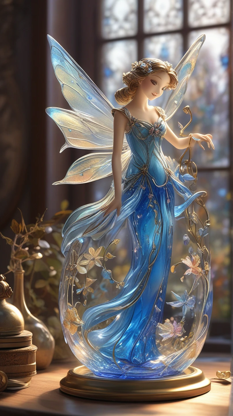 a peacock goddess wearing a majestic, beautiful, intricate ball gown with lots of ruffles and rhinestones (Masterpiece, Top Quality, Best Quality, Official Art, Beautiful and Aesthetic: 1.2), (1 Flower), Upper Body, Extremely Detailed, (Fractal Art: 1.3), Colorful, Most Detailed