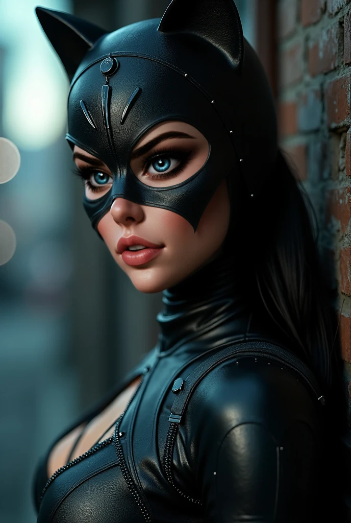 (photorealism:1.2) sexy spider-woman, without wearing mask