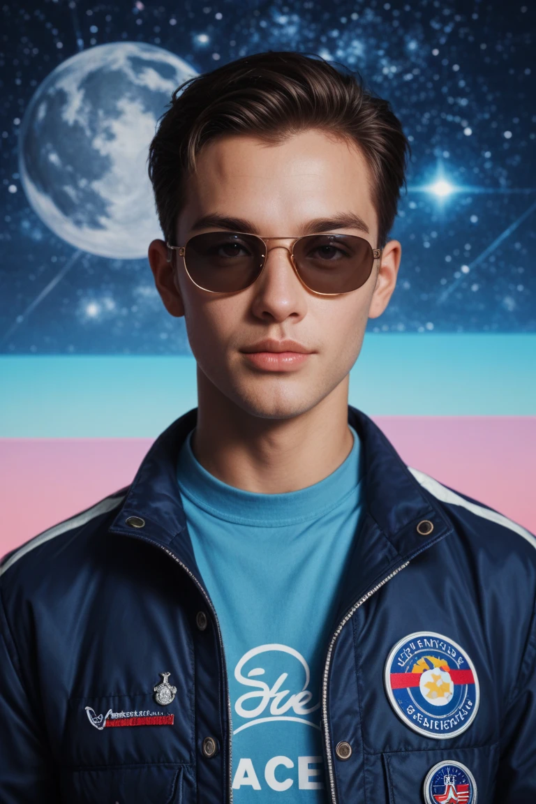 Boy in satellite