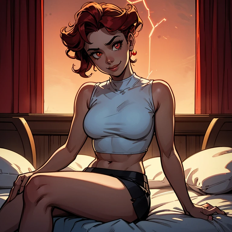 melancholy lighting, quiet, calm, brightness, masterpiece, best quality, 1girl, (JinxLol:1.2), (ultra photorealistic:1.3), (masterpiece:1.4), best quality, ((realistic)), high quality, ultra detailed, ((real image)), ((realistic skin)), ((realistic face)),(illustration:1.05), (beautiful:1.05), (beautiful detailed eyes:1.05), (cinematic light:1.1), full body, precise proportions, 14-year-old girl, tulle, long legs, buttocks, blush, shyness, collarbone, abdominals, double weave, beautiful and delicate face, fair skin, real skin, (face detail), pores, super high resolution, 8k, parameters Best quality, masterpiece, super high resolution, (Realistic 2.0), More details, detailed skin, wavy fire red hair, perfect and well designed eyes, girlfriend, beautiful, beautiful, flowers, studio lighting. ((Nude)) lace bra and panties, fire red hair color, face down on bed, butt up, arched back, scared look.