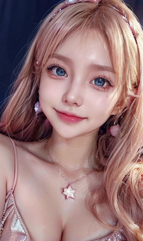 cara de jennie kim, full lips, large eyes, bajé Blonde,Blonde, eyes blue, blue eyes, White skin, white skin , realist, photorealist, high quality, 8k, HdR.