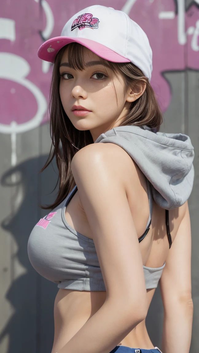 Browsing Caution, One girl from Japan, 15 years old, Slender figure, The real picture, whole body, ((kigurumi)), ((sneakers)), Dynamic pose:1.5, Intricate details, Depth Field, Masseter muscle area, Midsummer Sun, Professional Lighting, ((My breasts are very small:1.5)), Cleavage, Delicate body, Baby Face, Amazingly cute, Idol's face, Detailed eyes, Beautiful double eyelids, Brown Hair, ((from the front)), ((Outdoor))、Attractive eye appearance, A shy smile, Lips parted, Nipples, Hair, Hair above the eyes, Pulled her hair back, Straight hair, Expressive hair, Gal Makeup:1.5, Pouting, Surrealism, Written boundary depth, Canon, 8k, Hmm., masterpiece, Accurate, Rough skin、