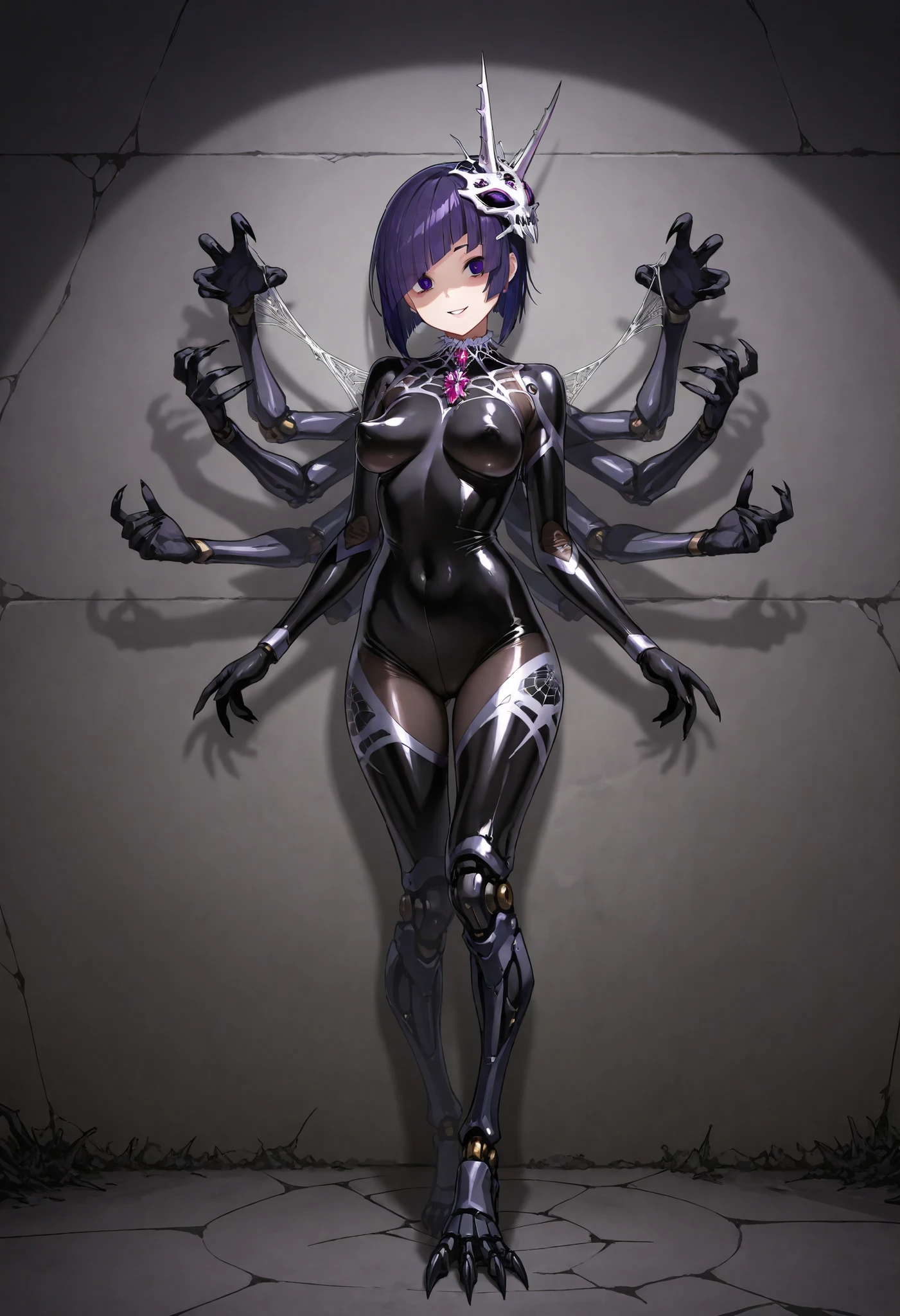 masterpiece, best quality), best resolution, Ganyu, (4arms:1.5), full body.