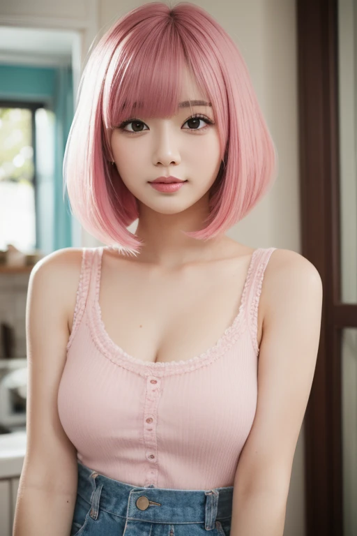 room,Idol Cloth,masterpiece,highest quality,Gray Hair, Red eyes,White shirt,(black formal hat),(Hair Clip:1.3),(Small Mouth Mole:1.3),smile,High resolution,4K,Black sleeves, Upper Body, Spread Legs,(show off breasts),(現実of, photo-現実of:1.37),(8k, RAW Photos, highest quality, masterpiece:1.2), cute, boost mood,Dayu Seren, Very delicate and beautiful girl,Very detailed, , Genuine, incredibly Absurd, Abstraction, snatch, very elaborate body, セクシーなsmile, young,20-year-old, Heart-shaped pupils,of, highest quality,Very detailed顔,Pink Hair, Two-tone hair, Beautiful fine hair, Exquisite and beautiful face,Clear Eyes, Soft lips, Very accurate and detailed, Absurd, Very CGI-like,Huge breasts,(Exposing the breasts:1.37),Accentuate your breasts,
