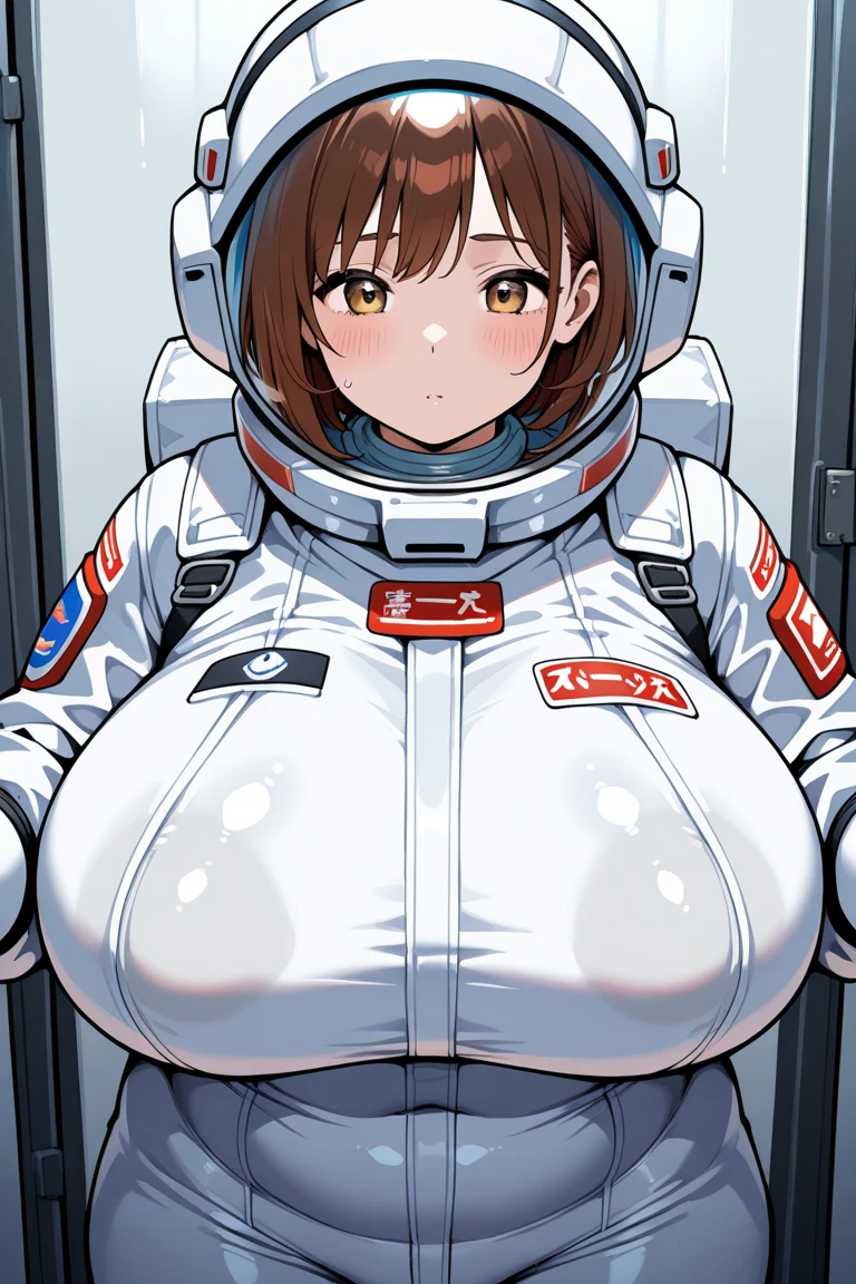 highest quality、masterpiece、超A high resolution、(Photoreal:1.4)、Raw photo、((Ultra realistic details))、portrait、octane rendering、8K、super sharp、(((Control room inside the space station)))、Woman wearing a kimono from the Edo period、sexy、laughter、Are standing、Mechanical ring-shaped object、You can see the earth outside the window、spaceship、cyber punk、Anatomically correct depiction of the human anatomically correct shape、Inside the Space Escape Pod、(((((panties)))))、(((((pantiesが見える宇宙服)))))