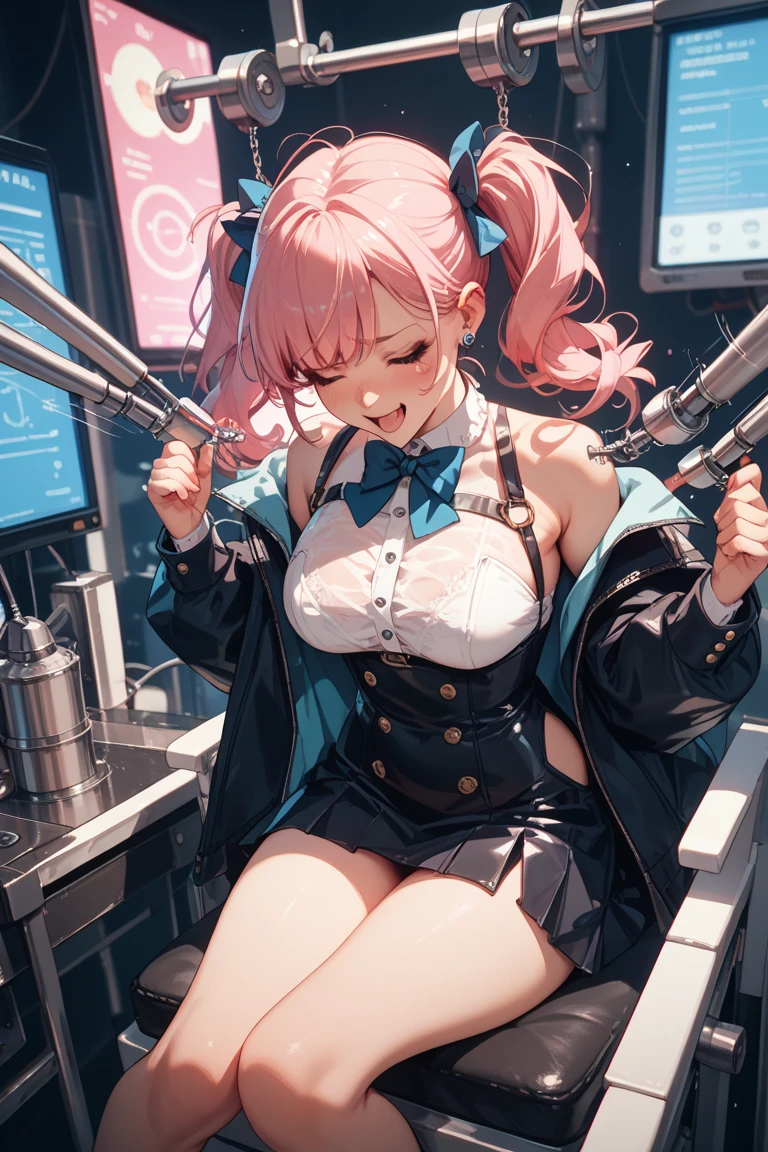 (detailed), Perfect profile,Beautiful girl in kimono,cyber punk,Mechanical life forms