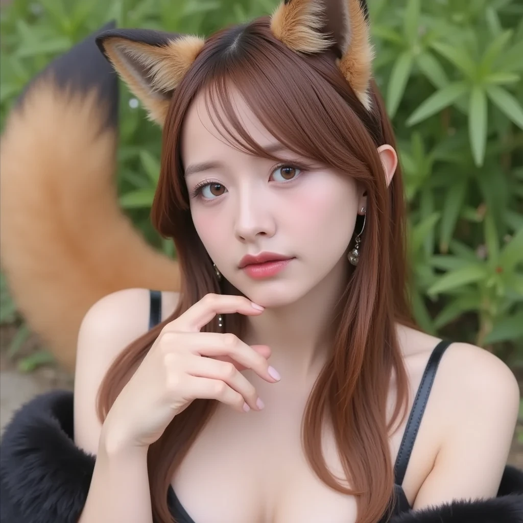 pale skin, big eyes and tender doll lips