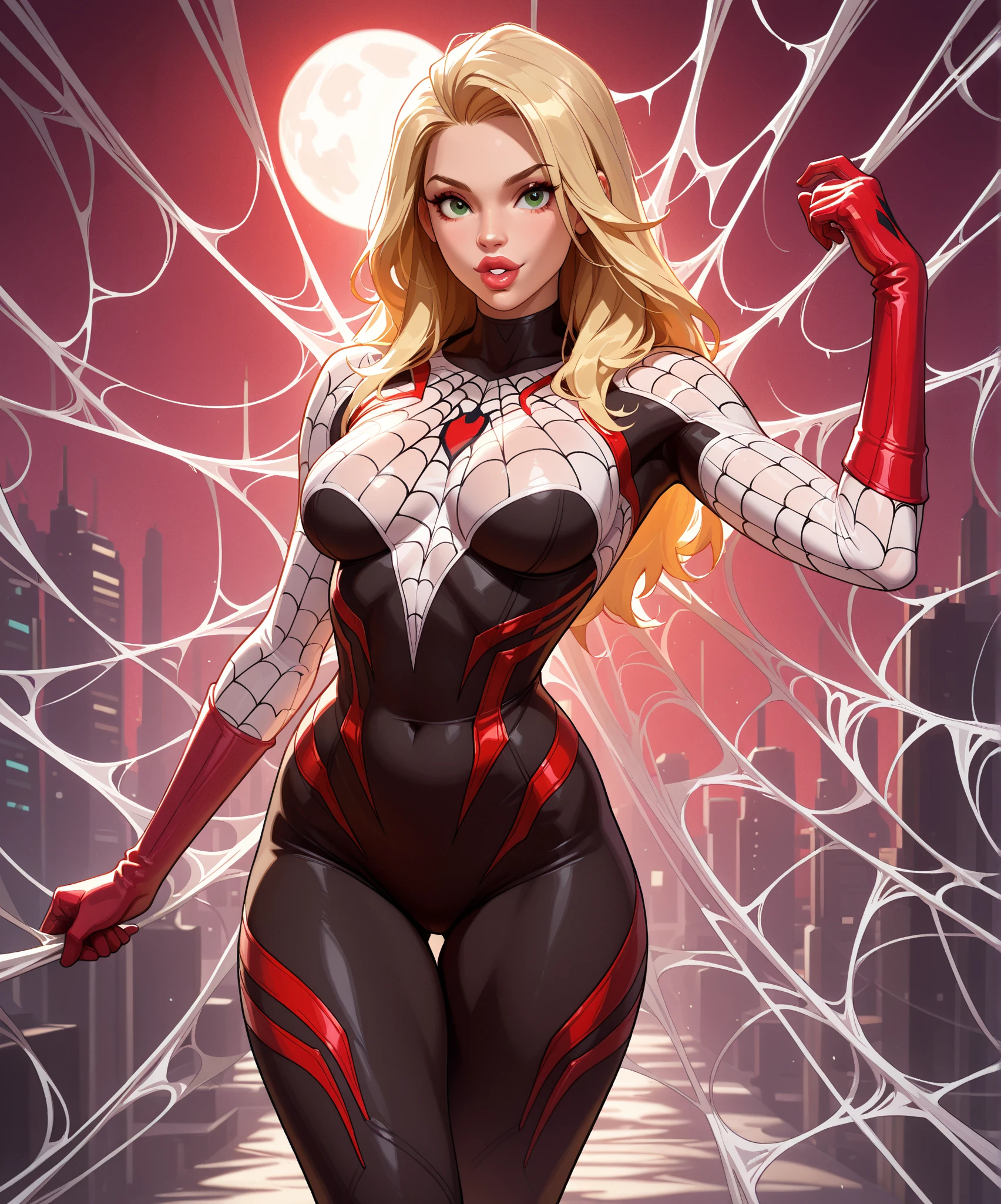 Elisha Cuthbert、マーベル・コミック映画のPoster, Very beautiful, Movies about Spiderman, sexy, whole body, I'm wearing a skirt、Premiere date, Poster、belly buttonを突き出す、new york、She's wearing a torn Spider-Man suit,The suit is torn、Wearing a skirt、 Red and black color scheme,dynamic、masterpiece、highest quality、Ultra-detailed、Very detailed、A delicate and beautiful shine、超A high resolution、Cinematic,Break,Breakdrop,(Torn clothes:1.5), (Wet clothes:1.4), Bare shoulders,Real Rain,Wet Hair,belly button、Exposing Skin、sexyな肩を見せてる