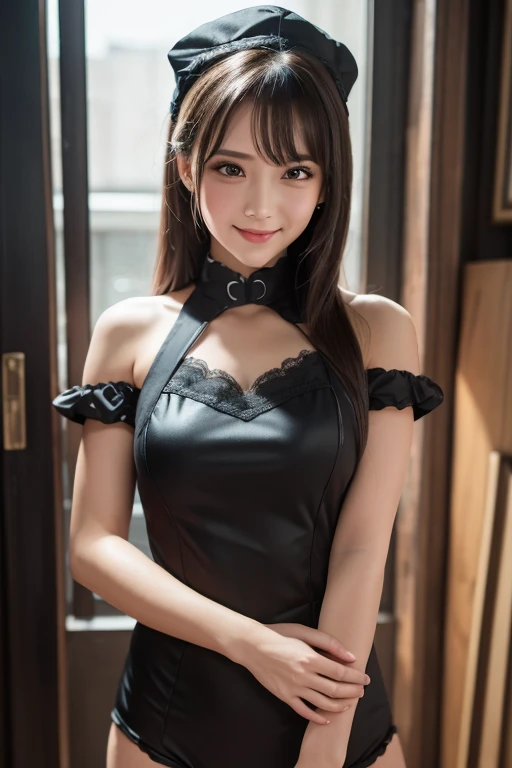 (Best Quality, Masterpiece: 1.1), (Fidelity: 1.4), 1 Girl, Upper Body, Ponytail, Hotel, (Shibari),Black Corset,Slave Chain,Slave Collar,Slave,Shackles,Disheveled Clothing,Panties