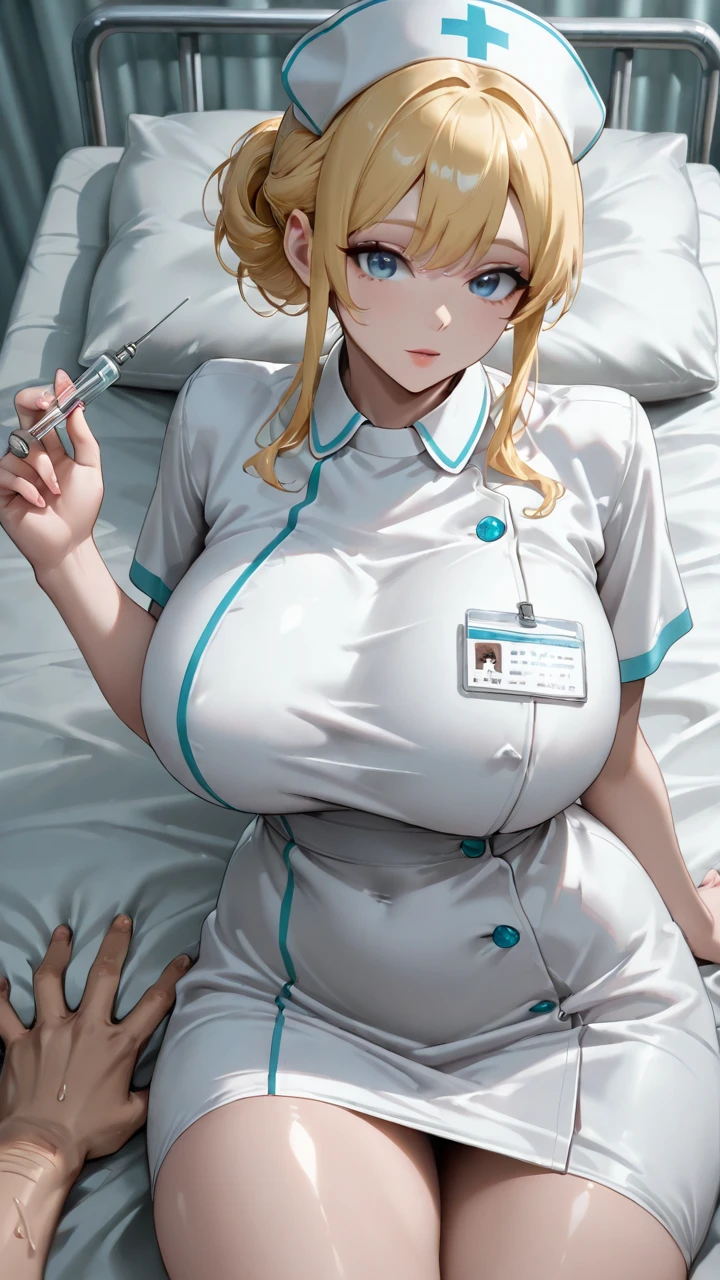 pieces fly、masterpiece、highest quality、Super detailed、High resolution、High resolution、8K portrait、Unity 8k壁紙のHigh resolutionCG、unity 8k wallpaper、cute type little:1.5、:1.5、Highly detailed CG unity 8k wallpaper、realistic、real person、cute type little、 portrait photography、shiny skin、High resolution、(16 years old:1.2)、(1 girl)、beautiful clear eyes、very detailed explanation、delicate face、nice lips、slender body、Same with big breasts thin waist、thin legs、(Hospital bed:1.6)、1 girl, cute type, perfect face, seriously, (blush:1.5),((There are a lot of people nearby:1.4))Same with big breasts,((white nurse uniform:1.2)),(((clothing lift:1.5))), (((I have nipples))), Detailed description vagina,show vagina,spread legs,spread ,((cum in vaginas:1.4))、(:1.2)