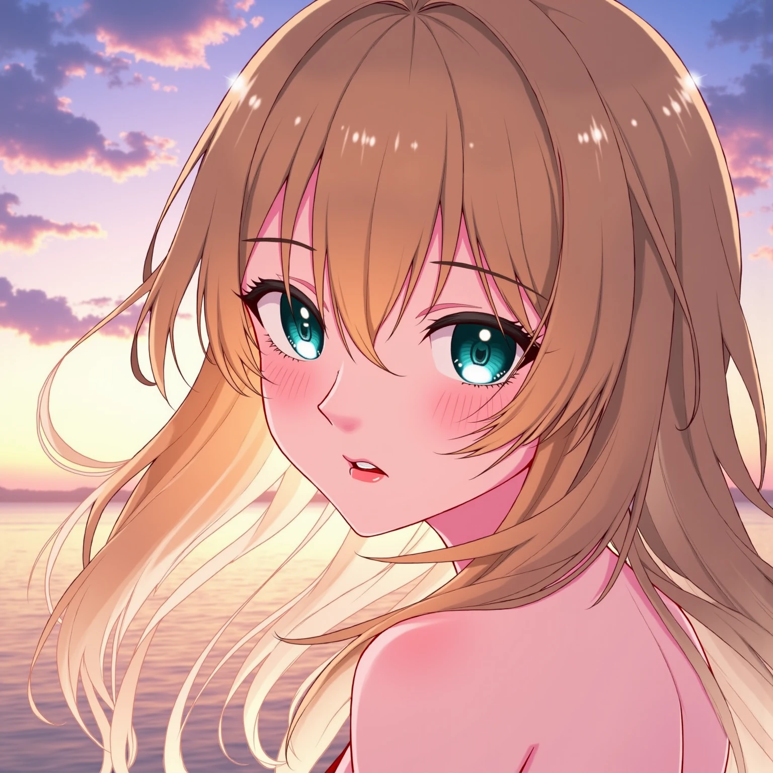 1girl,(ruby hoshino,Ruby Hoshino),bangs, Red eyes, Blonde,Long Hair、ponytail,(The left eye is a starry eye)、Cute face, Real Summer,Daytime,sunny,My hair is blowing in the wind,whole bodyがイラストに入るように,Slender body,
break outdoors, Beach , Coastal Road、Having fun in the sea, looking at viewer, whole body,(Medium sized breasts)((nsfw,whole body,fullbody,fullnude,topless,botomless))
break (masterpiece:1.2), highest quality, High resolution, unity 8k wallpaper, (shape:0.8), (Beautiful details:1.6), Highly detailed face, Perfect lighting, Highly detailed CG, (Perfect hands, Perfect Anatomy),