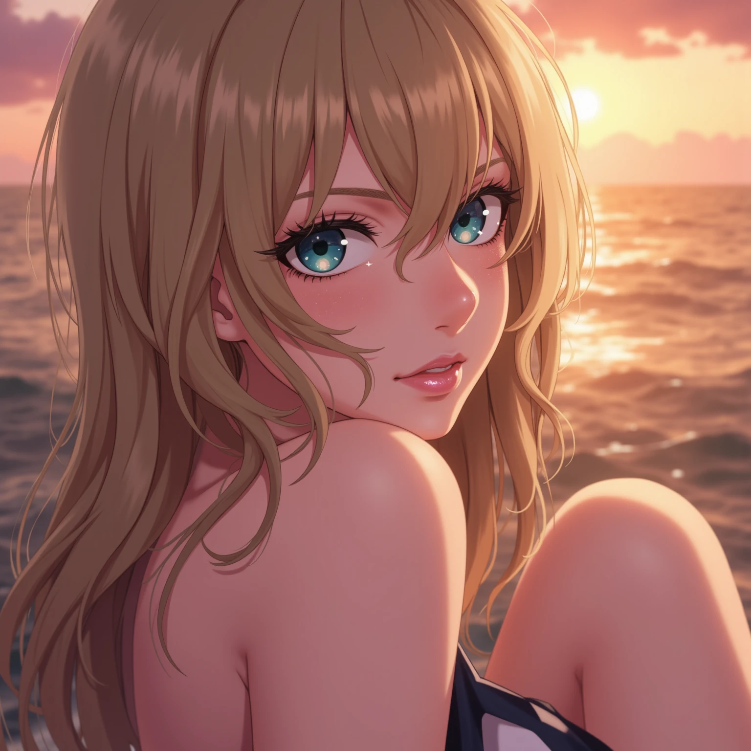 1girl, blonde hair, blue eyes, realistic, naked, (beach), sidelighting, wallpaper, see-through dress,, 1girl, blonde hair, blue eyes, portrait, realistic, naked, (beach), sidelighting, wallpaper, nsfw,