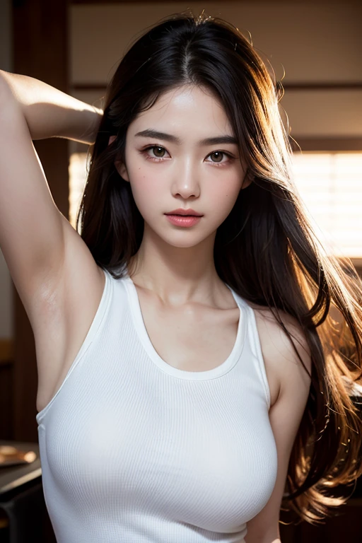 close up of armpits with astonishing visible long hair of thai girls