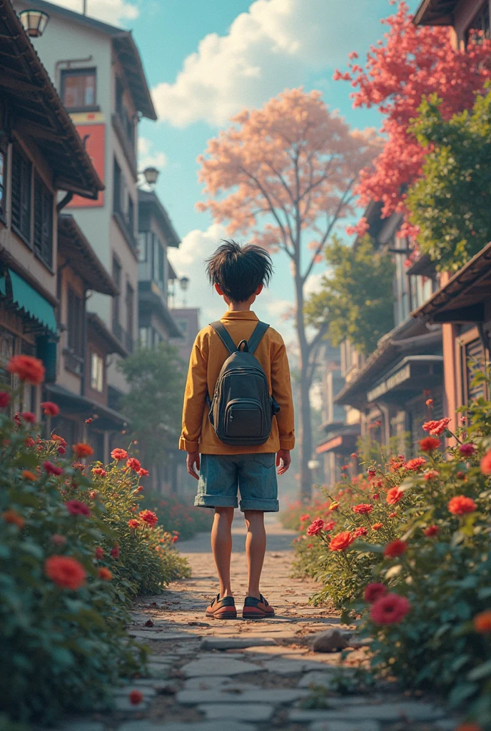 A boy who was thrown out of his house by his brother and while walking he found a gold ring on the way and he sold it and became rich by doing his own business