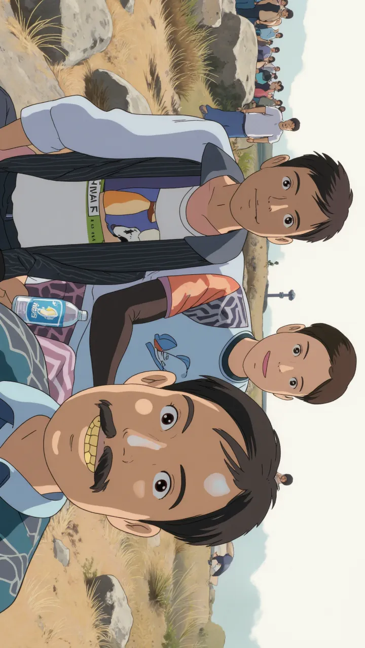 pixar-style, cartoon, cg character, they are two men with a donut in their hands, lee griggs and jason chan, ruan jia and fenghua zhong, ruan jia and brom, fujita goro and jones, promotional art, jiro matsumoto and yusuke murata, promotional artwork, promotional photograph, jason chan and gilles beloeil, zeen chin and terada katsuya