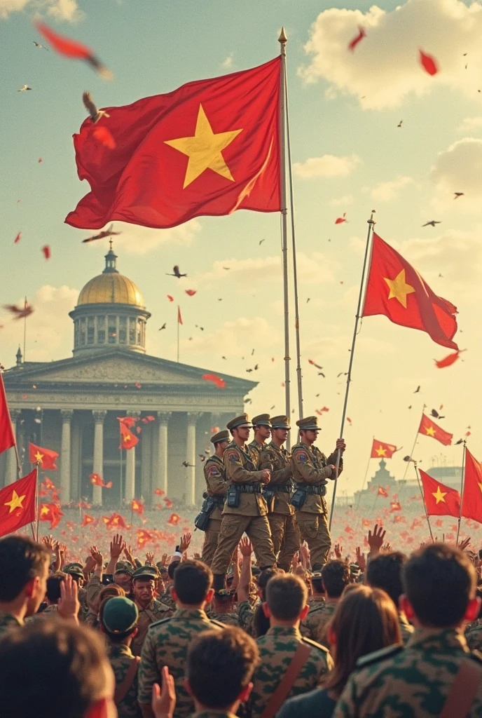 The Soviet Red Army captures Washington and plants the flag at the White House