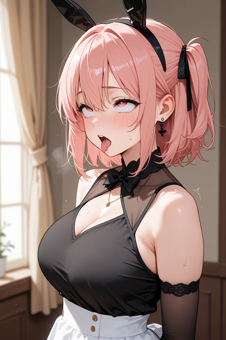 Adult woman and bare-chested man, short sleeveTシャツを着た女の子, view from below, Healthy thick thighs,(Ahegao:1.5, roll your eyeuchimuchi,netorare face:1.5), (Super big breasts:1.9),smile:1.6,(pink short hair:1.9),(off shouldershort sleeveのTシャツを着た女性:1.8)
, , (Cum dripping from between my legs:1.3), off shoulder,(Wet), short sleeve, sunburned skin, Saucy, blush, Naughty play, NTR composition、In front of the door
((M-shaped spread legs:1.7)),
absurd solution, Super detailed, highest quality, cute illustration, girl_on_top,straddling,(squatting cowgirl position),(assertive female:1.4),(leaning forward)